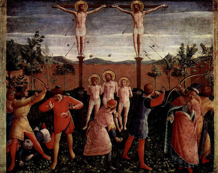 Fra Angelico Hauptaltar der Heiligen Kosmas und Damian aus dem Dominikanerklosters San Marco in Florenz, Predella china oil painting image